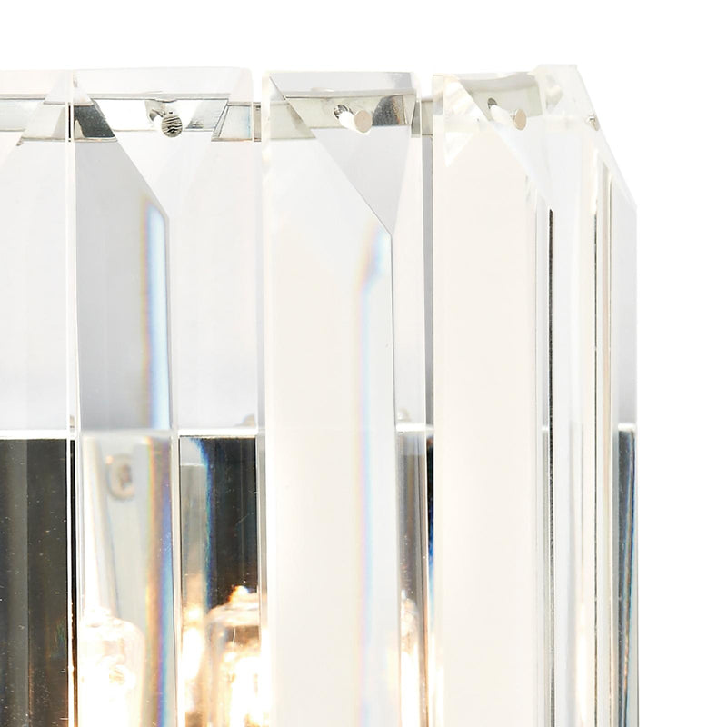 Dar Lighting Sketch Wall Light Polished Chrome Crystal • SKE0750