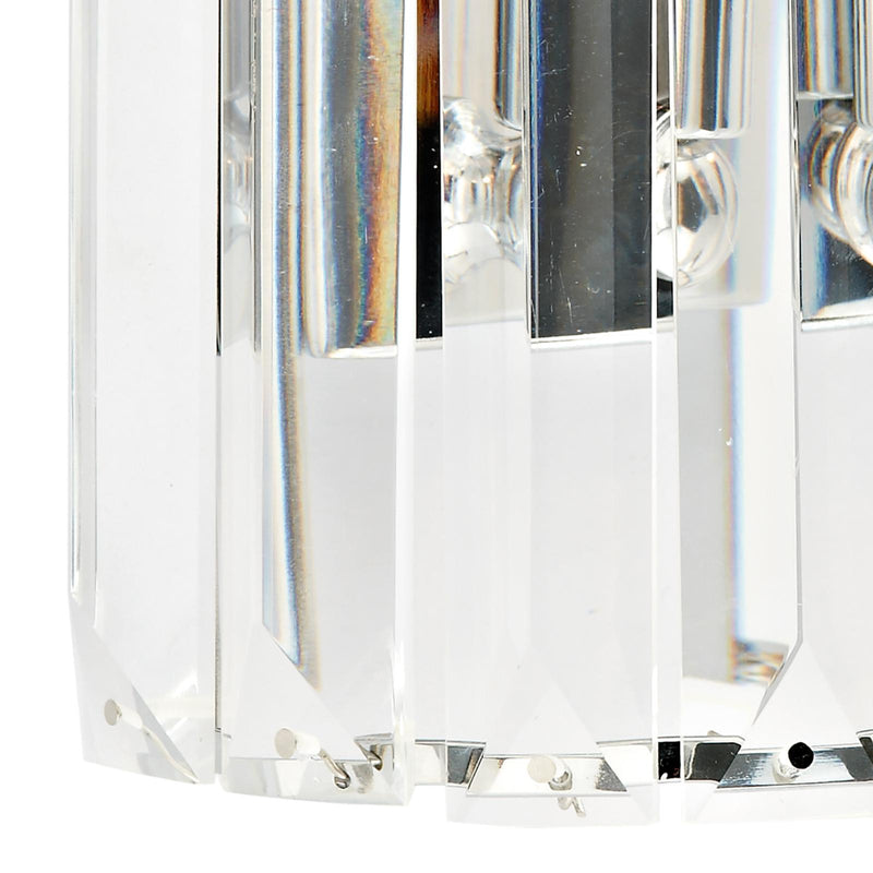 Dar Lighting Sketch Wall Light Polished Chrome Crystal • SKE0750