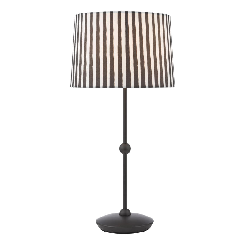 Dar Lighting Sosa Table Lamp Matt Black With Shade • SOS4222