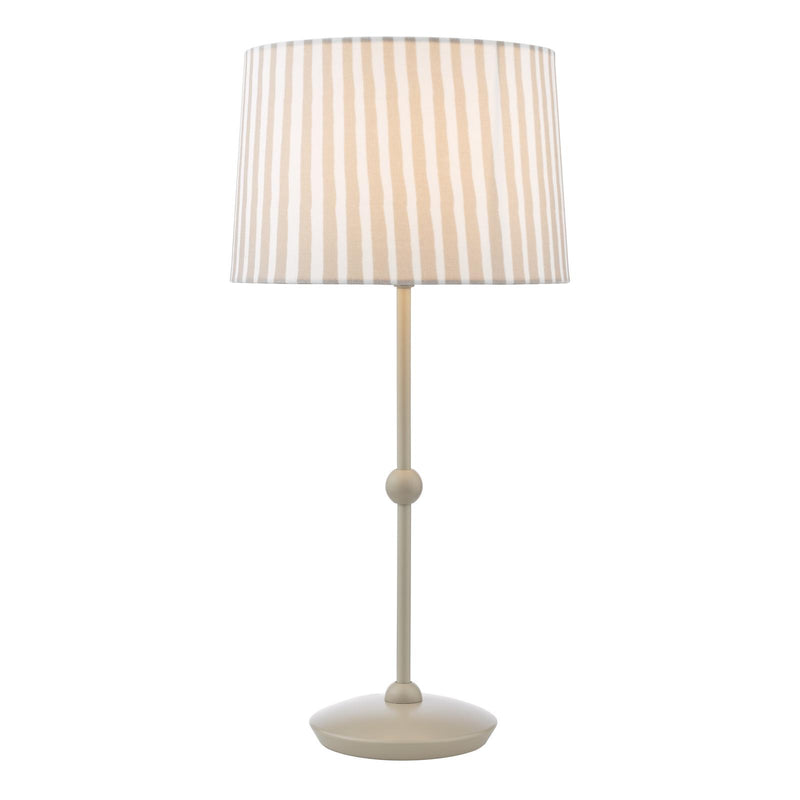 Dar Lighting Sosa Table Lamp Matt Taupe With Shade • SOS4229