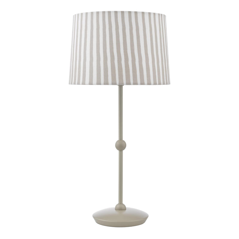 Dar Lighting Sosa Table Lamp Matt Taupe With Shade • SOS4229