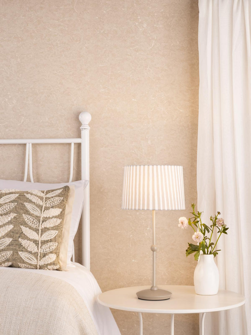 Dar Lighting Sosa Table Lamp Matt Taupe With Shade • SOS4229