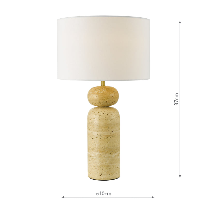 Dar Lighting Soyala Table Lamp Brown Base Only • SOY4229