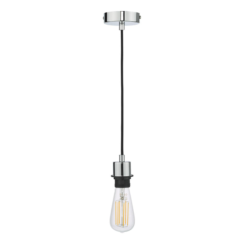 Dar Lighting SP62 1 Light E27 Suspension Polished Chrome • SP62