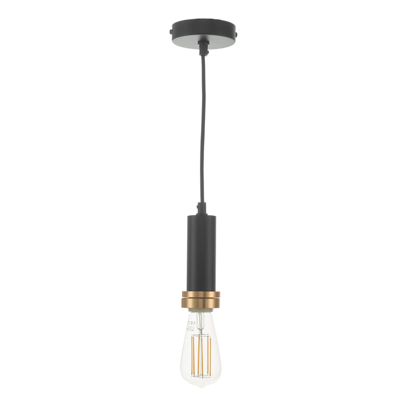 Dar Lighting Accessory 1 Light E27 Suspension Matt Black And Bronze • SP6522