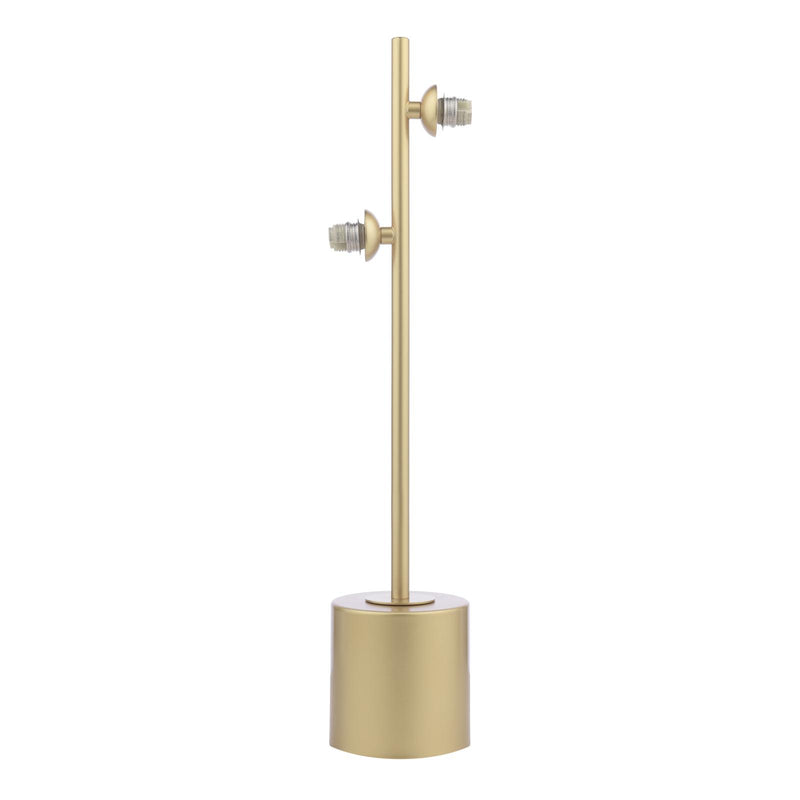 Dar Lighting Spiral 2 Light Table Lamp Matt Gold Base Only • SPI4235-F