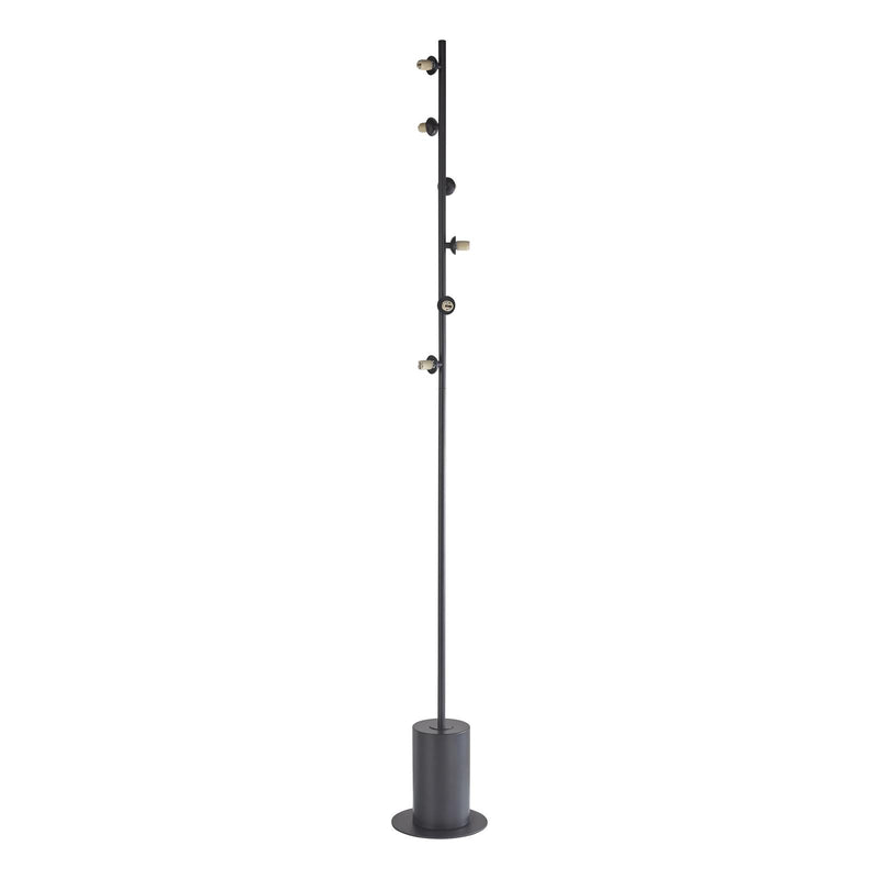 Dar Lighting Spiral 6 Light Floor Lamp Matt Black Fitting Only • SPI4922-F