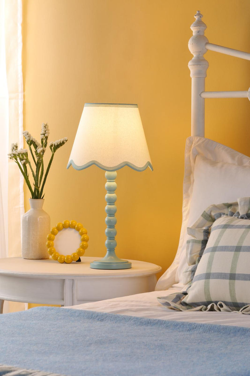 Dar Lighting Spool Table Lamp Blue Base Only • SPO4223