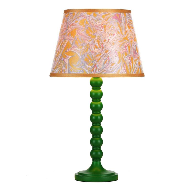 Dar Lighting Spool Table Lamp Gloss Green Base Only • SPO4224