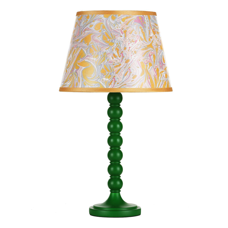 Dar Lighting Spool Table Lamp Gloss Green Base Only • SPO4224