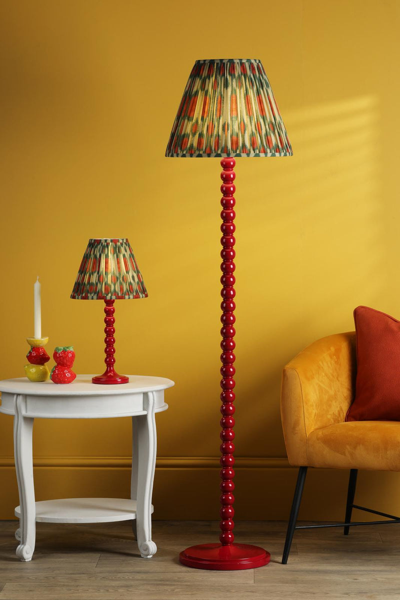 Dar Lighting Spool Table Lamp Gloss Red Base Only • SPO4225