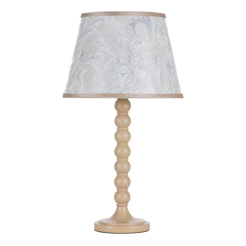 Dar Lighting Spool Table Lamp Cream With Shade • SPO4229-FRI1029