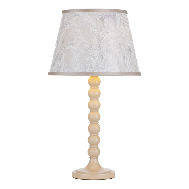 Dar Lighting Spool Table Lamp Gloss Taupe Base Only • SPO4229