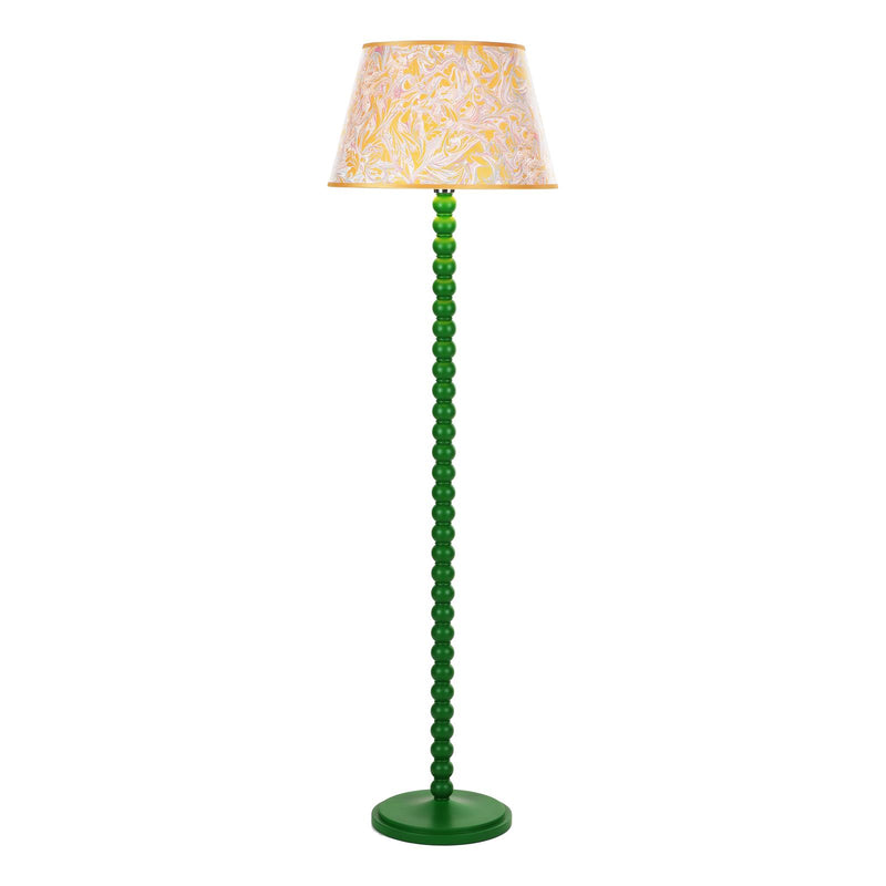 Dar Lighting Spool Floor Lamp Gloss Green Base Only • SPO4924