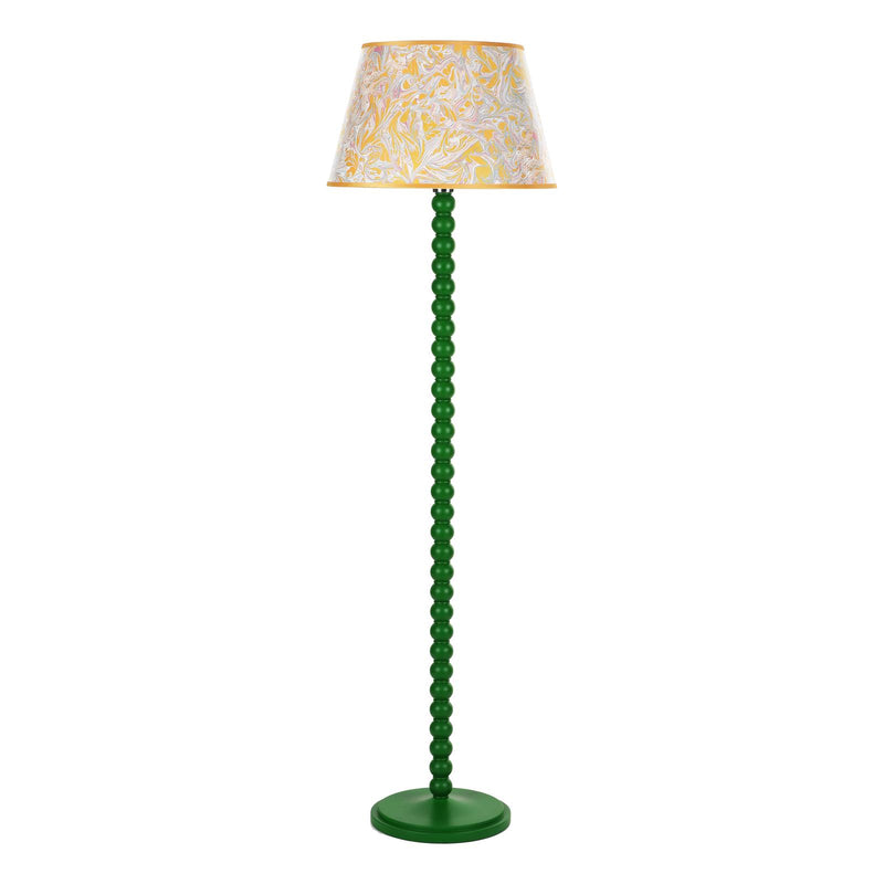 Dar Lighting Spool Floor Lamp Gloss Green Base Only • SPO4924