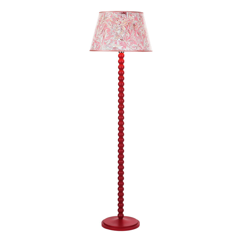 Dar Lighting Spool Floor Lamp Gloss Red Base Only • SPO4925