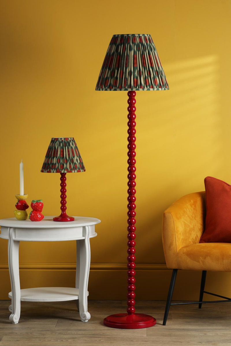 Dar Lighting Spool Floor Lamp Gloss Red Base Only • SPO4925