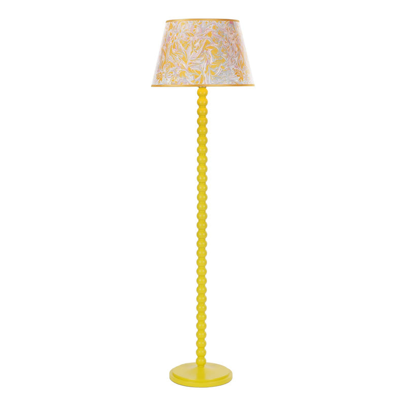 Dar Lighting Spool Floor Lamp Gloss Yellow Base Only • SPO4926