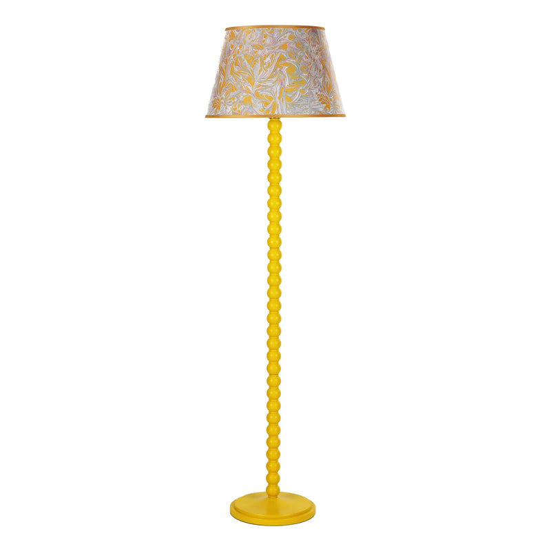 Dar Lighting Spool Floor Lamp Gloss Yellow Base Only • SPO4926