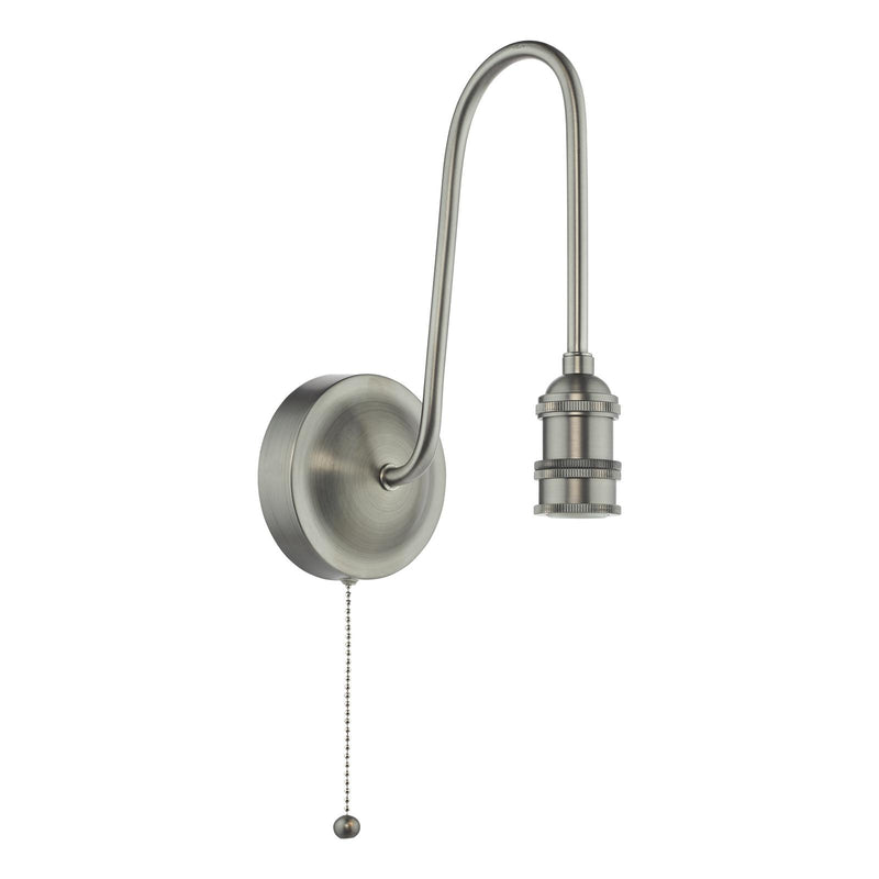 Dar Lighting Tall Wall Light Antique Chrome Bracket Only • SPW7161