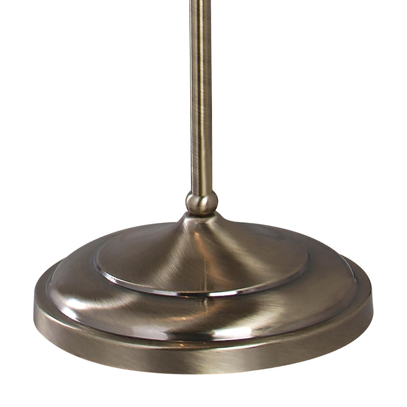 Dar Lighting Suffolk Floor Lamp Antique Brass With Shade • SUF4975-X