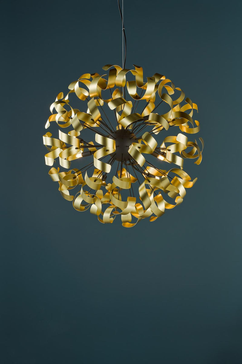 Dar Lighting Swash 12 Light Pendant Matt Black Fitting Only • SWA1222-SP