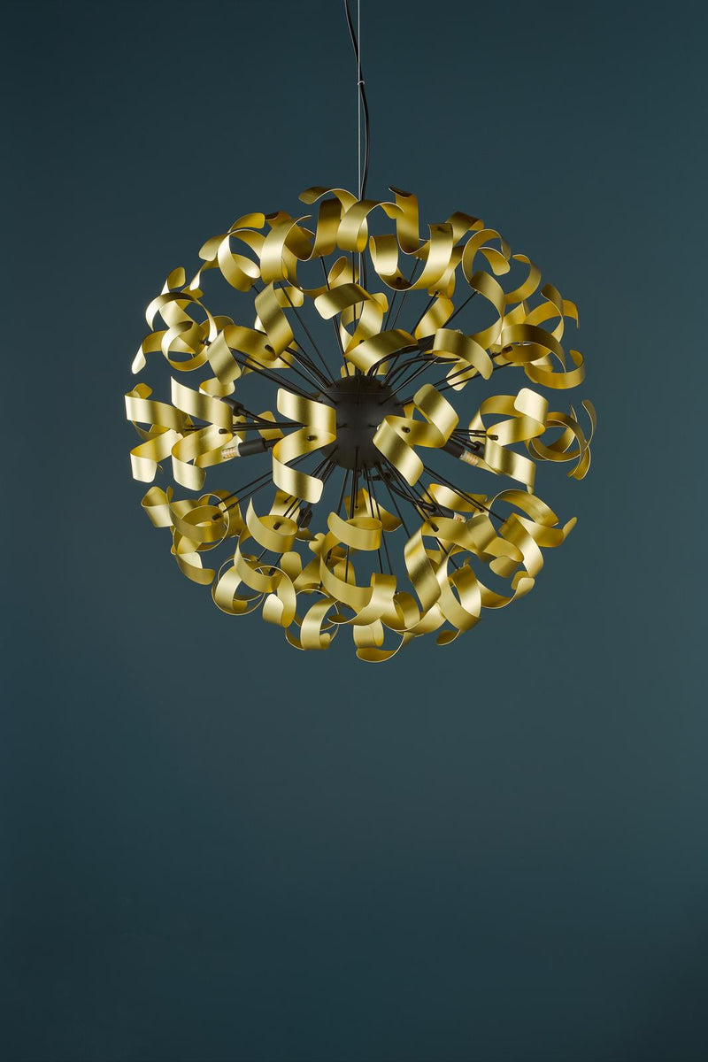 Dar Lighting Swash 12 Light Pendant Matt Black Fitting Only • SWA1222-SP