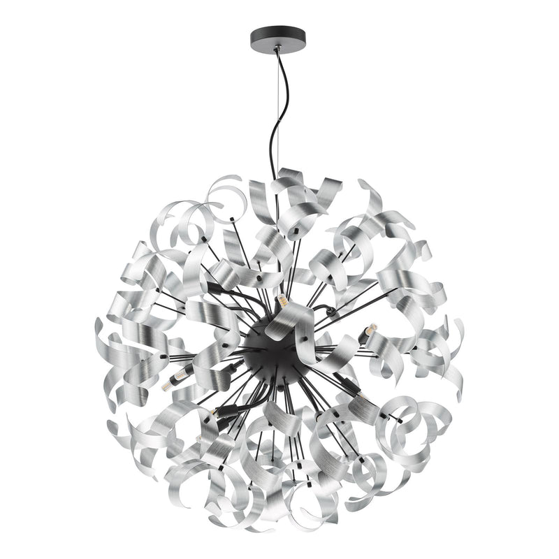 Dar Lighting Swash 12 Light Pendant Matt Black Fitting Only • SWA1222-SP