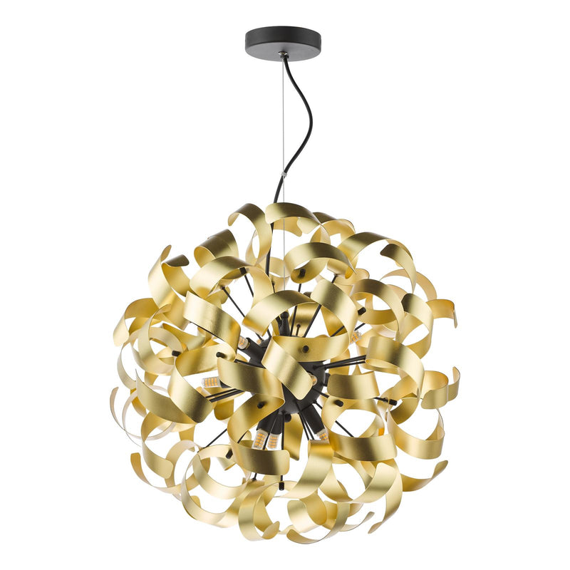 Dar Lighting Swash 9 Light Pendant Matt Black Fitting Only • SWA1322-SP