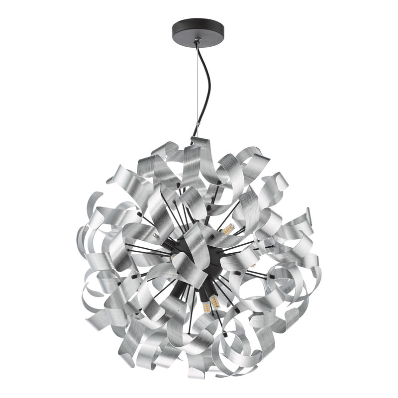 Dar Lighting Swash 9 Light Pendant Matt Black Fitting Only • SWA1322-SP