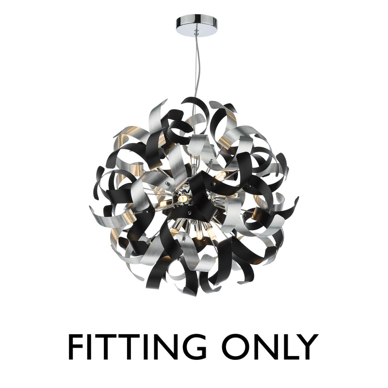 Dar Lighting Swash 9 Light Polished Chrome Suspension Only • SWA1350-SP