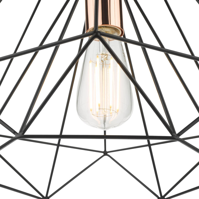 Dar Lighting Sword Pendant Black and Copper • SWO0122
