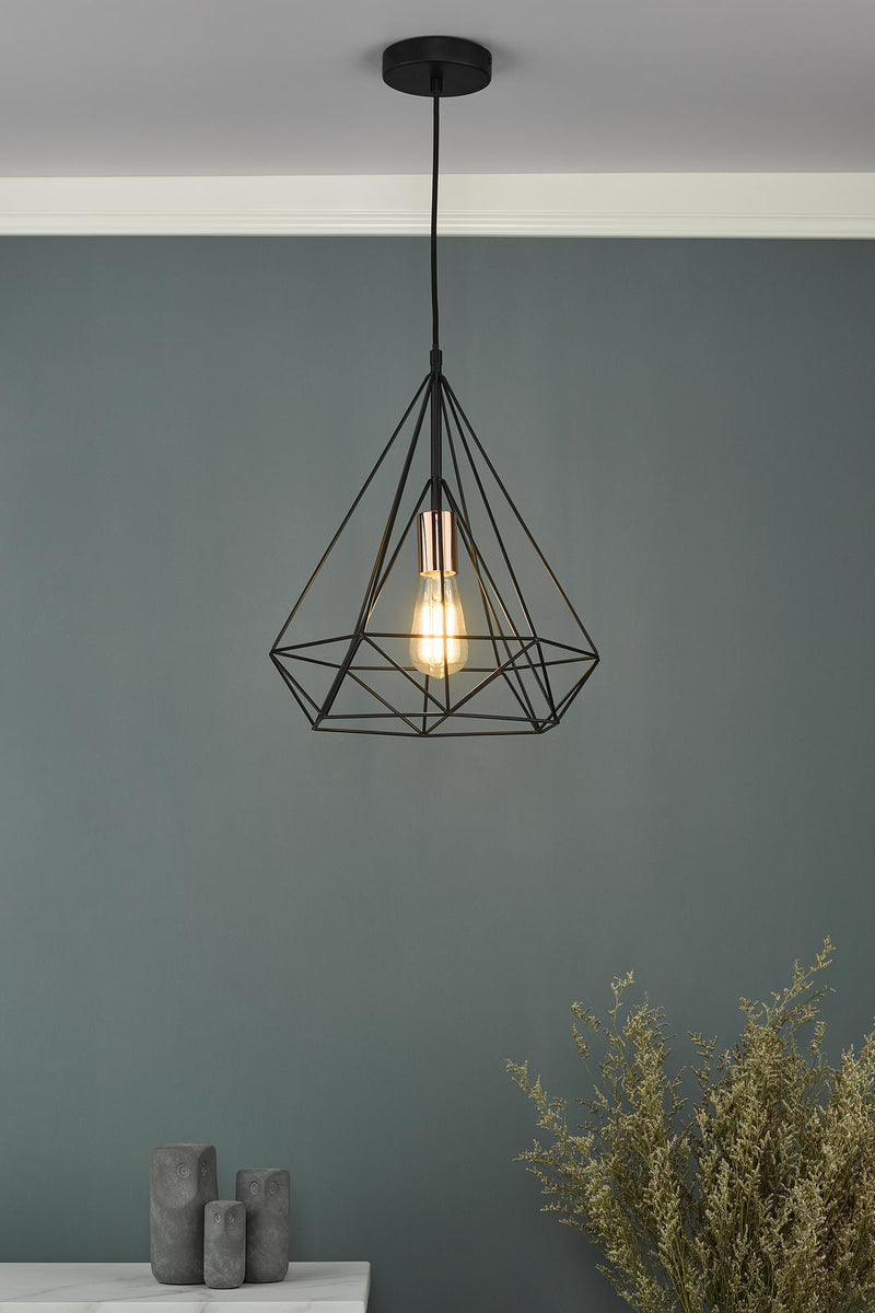Dar Lighting Sword Pendant Black and Copper • SWO0122