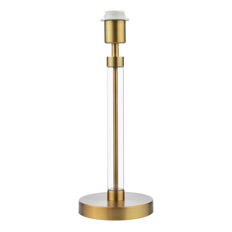 Dar Lighting Sylvester Table Lamp Antique Brass and Glass Base Only • SYL4275