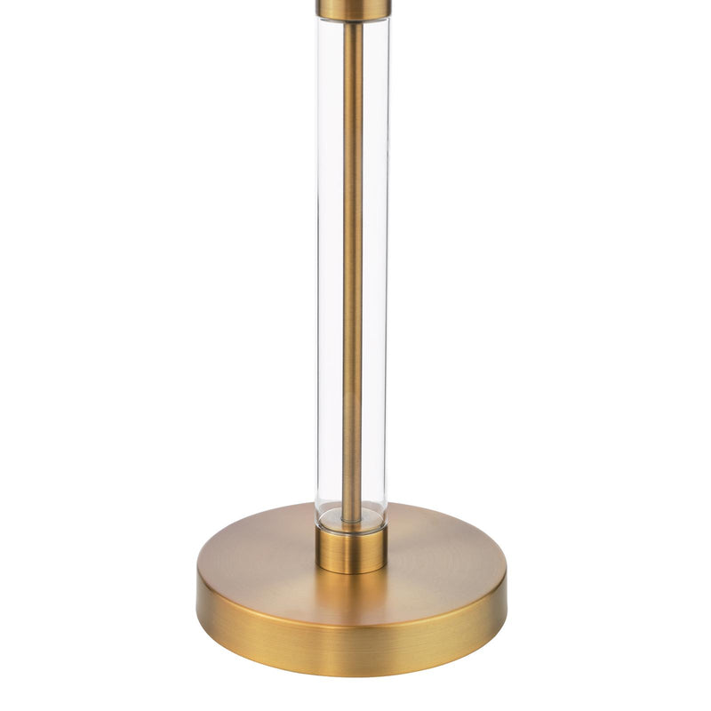 Dar Lighting Sylvester Table Lamp Antique Brass and Glass Base Only • SYL4275
