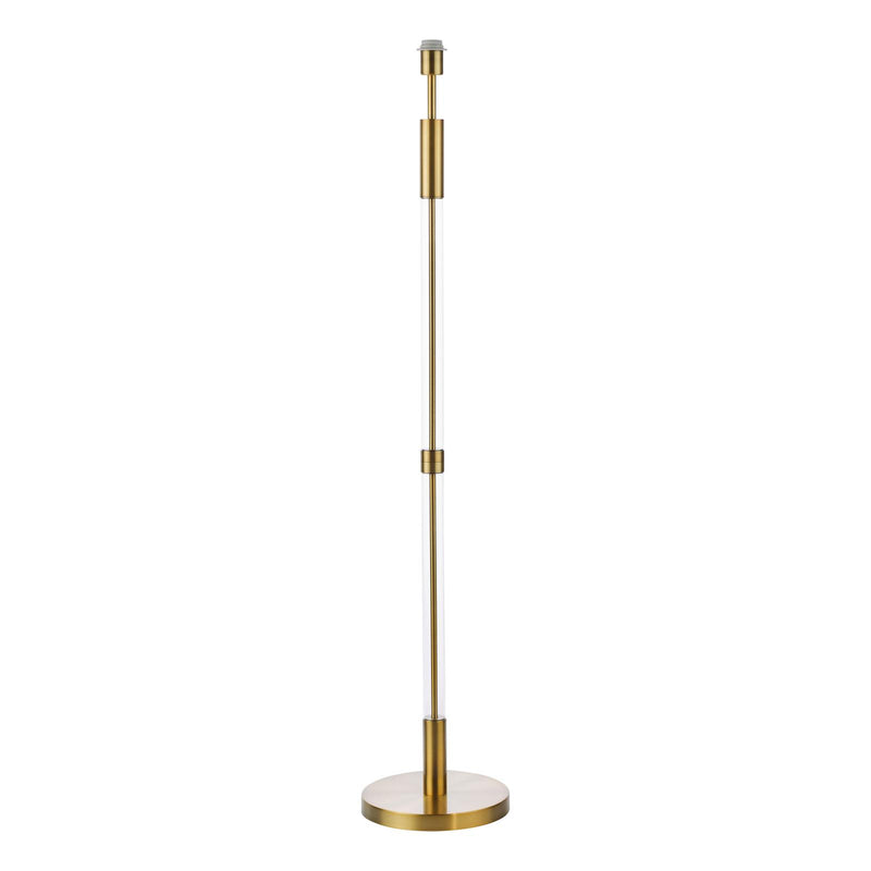 Dar Lighting Sylvester Floor Lamp Antique Brass and Glass Base Only • SYL4975