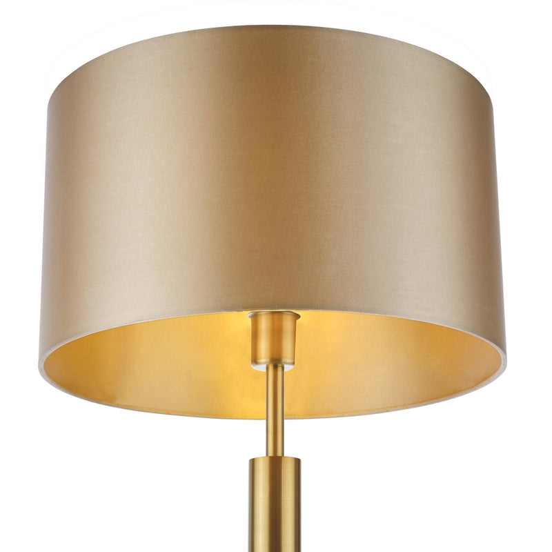Dar Lighting Sylvester Floor Lamp Antique Brass and Glass Base Only • SYL4975