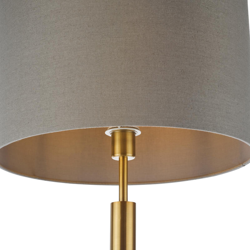 Dar Lighting Sylvester Floor Lamp Antique Brass and Glass Base Only • SYL4975