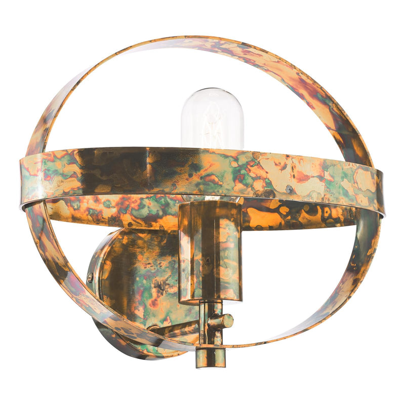Dar Lighting Symbol Wall Light Mottled Copper • SYM0764