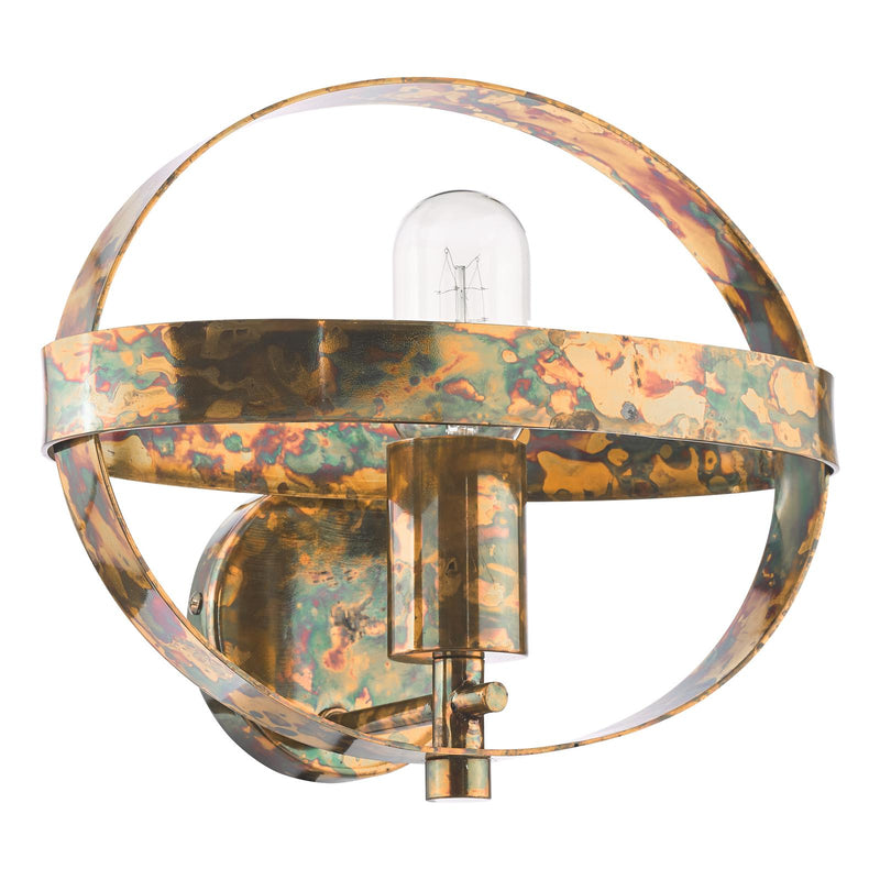 Dar Lighting Symbol Wall Light Mottled Copper • SYM0764