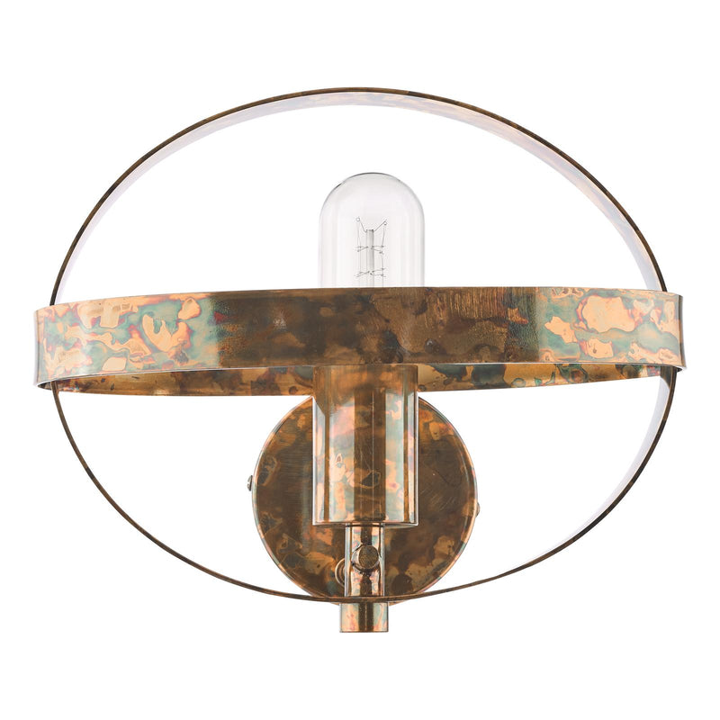 Dar Lighting Symbol Wall Light Mottled Copper • SYM0764
