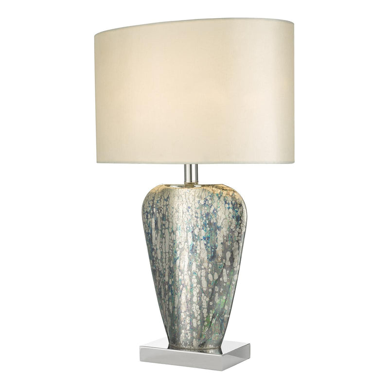 Dar Lighting Syracuse Table Lamp Mercury Glass With Shade • SYR4235