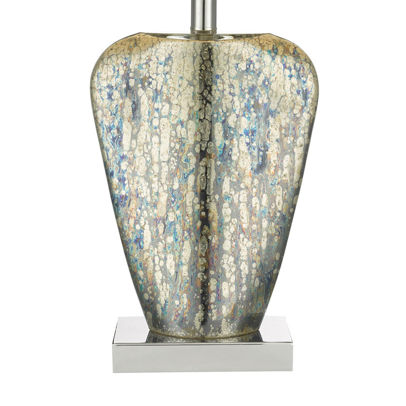 Dar Lighting Syracuse Table Lamp Mercury Glass With Shade • SYR4235