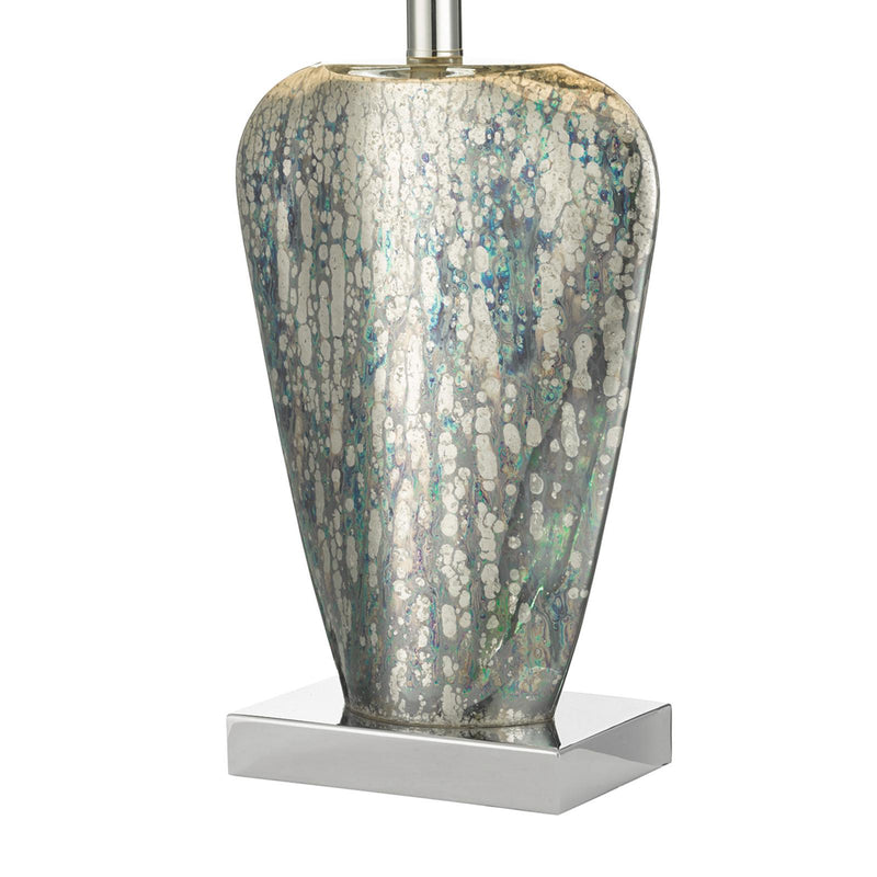 Dar Lighting Syracuse Table Lamp Mercury Glass With Shade • SYR4235