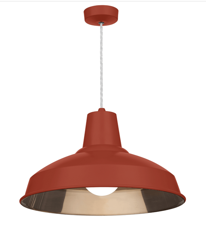 David Hunt Lighting Reclamation 1 Light Strawberry/Copper Pendant •