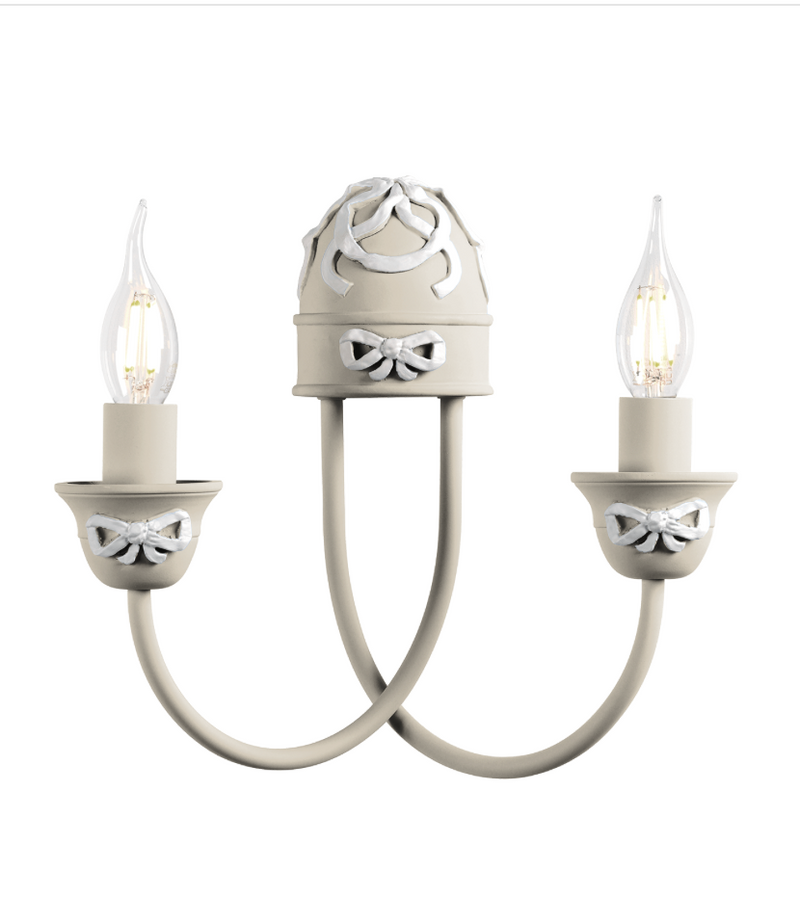 David Hunt Lighting Amelie 2 Light Cotswold Cream Wall Light • AME0999