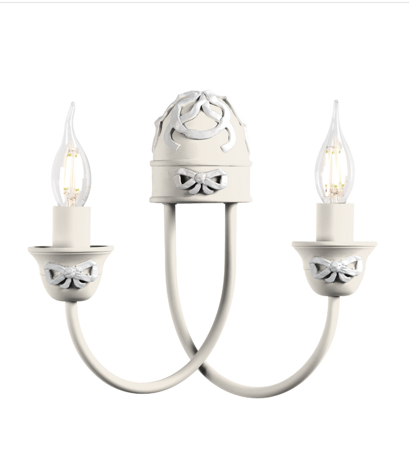 David Hunt Lighting Amelie 2 Light Coconut Wall Light • AME0999