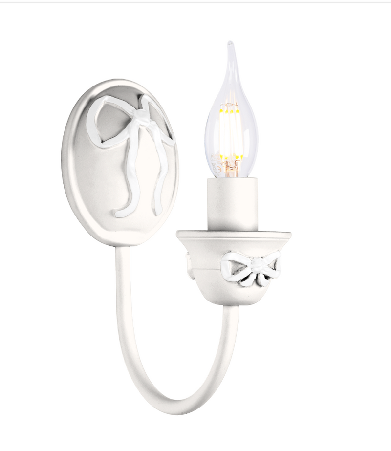 David Hunt Lighting Amelie 1 Light Arctic White Wall Light • AME0799