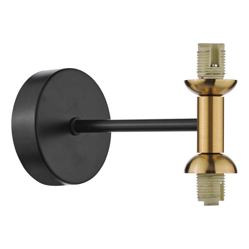 Dar Lighting Takara 2 Light Wall Light Matt Black and Bronze Bracket Only • TAK0954-F