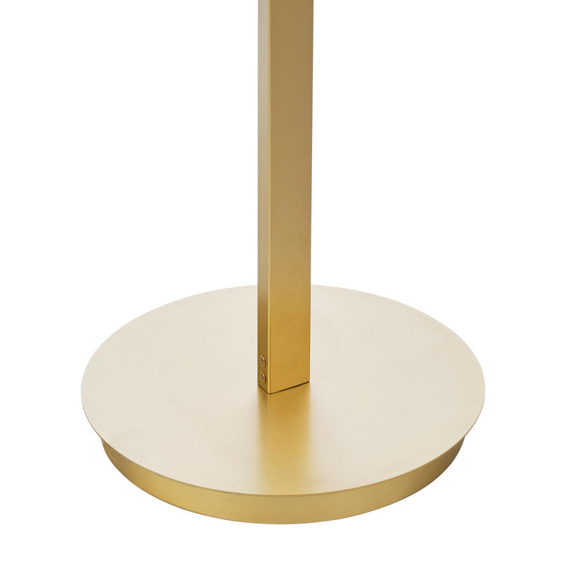 Dar Lighting Tauri 3 Light Floor Lamp Matt Gold and Opal Glass • TAU4935